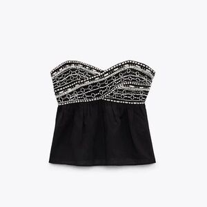 ZARA Embroidered Top